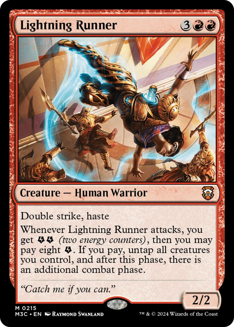 Lightning Runner (Ripple Foil) [Modern Horizons 3 Commander] | Exor Games Truro