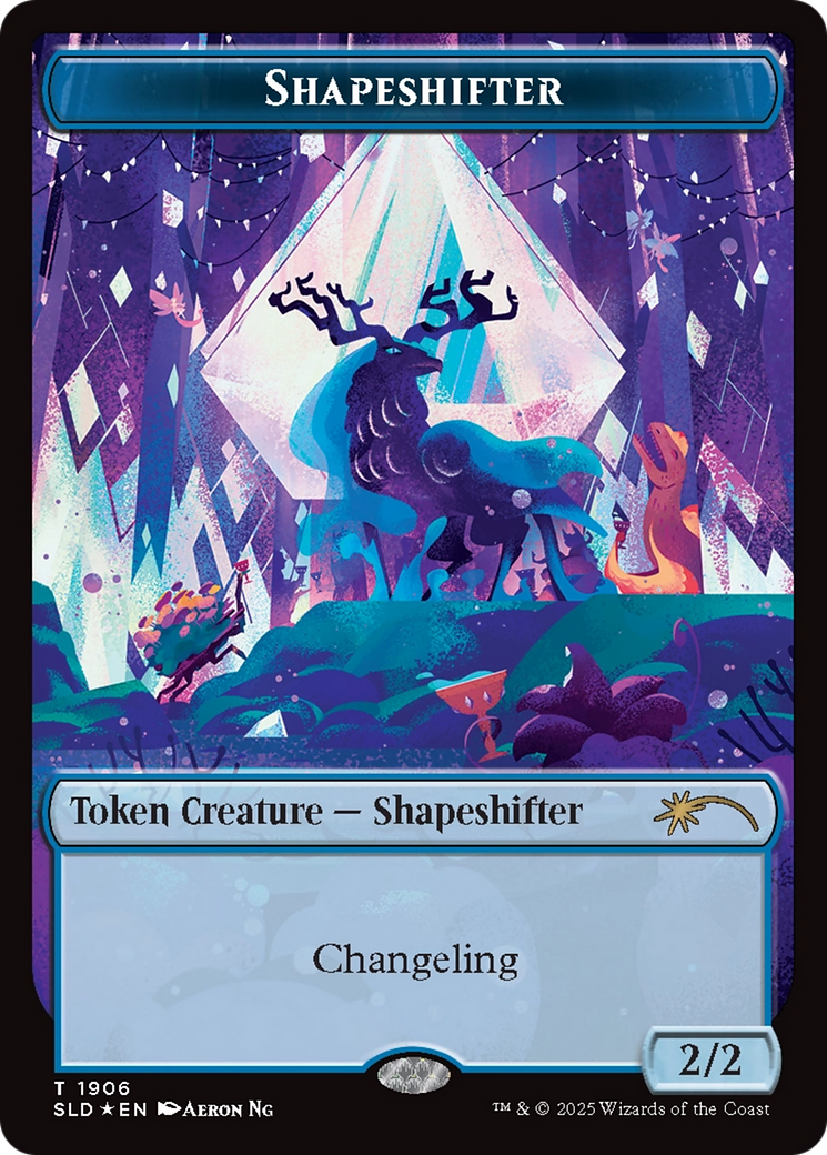 Shapeshifter Token (1906) (Double Rainbow Foil) [Secret Lair Drop Series] | Exor Games Truro