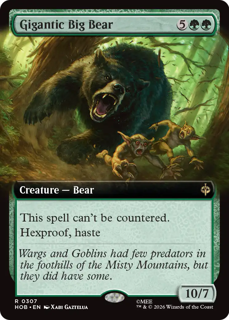 Gigantic Big Bear (Extended Art) [The Hobbit] | Exor Games Truro