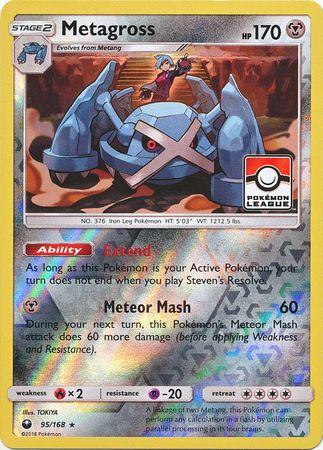 Metagross (95/168) (League Promo) [Sun & Moon: Celestial Storm] | Exor Games Truro