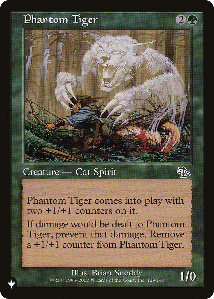 Phantom Tiger [The List Reprints] | Exor Games Truro