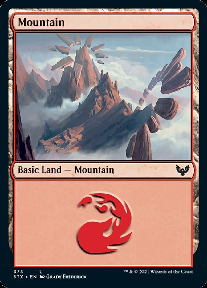 Mountain (373) [Strixhaven: School of Mages] | Exor Games Truro