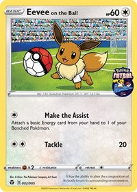 Eevee on the Ball (002/005) [Miscellaneous Cards] | Exor Games Truro