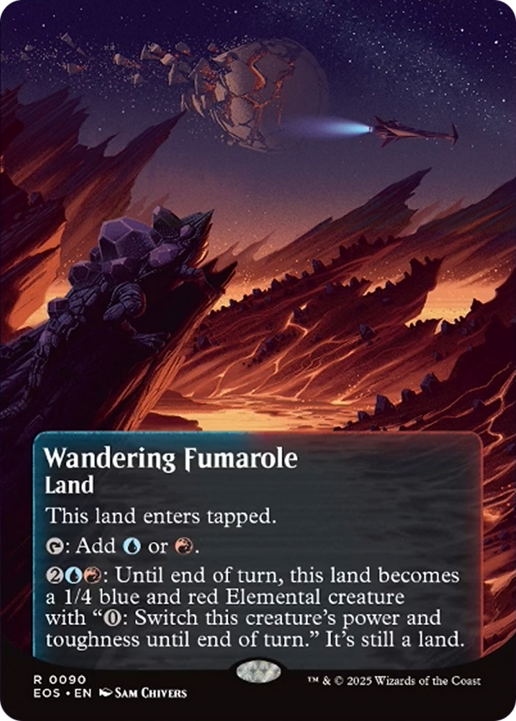 Wandering Fumarole (0090) (Borderless) [Edge of Eternities: Stellar Sights] | Exor Games Truro