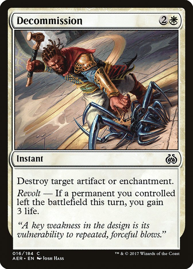 Decommission [Aether Revolt] | Exor Games Truro