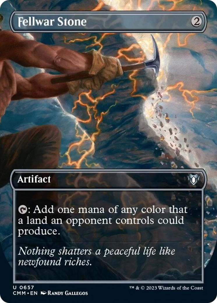 Fellwar Stone (Borderless Alternate Art) [Commander Masters] | Exor Games Truro