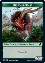 Dinosaur Beast // Human Soldier (004) Double-Sided Token [Ikoria: Lair of Behemoths Tokens] | Exor Games Truro