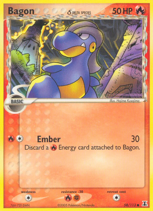 Bagon (58/113) (Delta Species) [EX: Delta Species] | Exor Games Truro