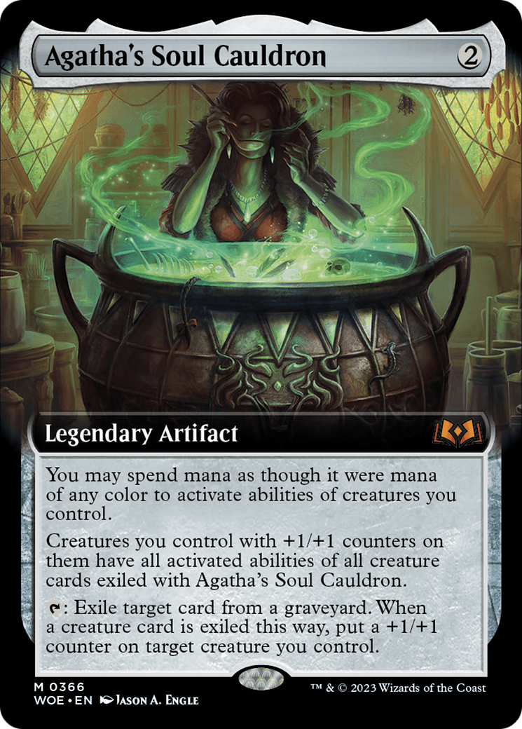 Agatha's Soul Cauldron (Extended Art) [Wilds of Eldraine] | Exor Games Truro