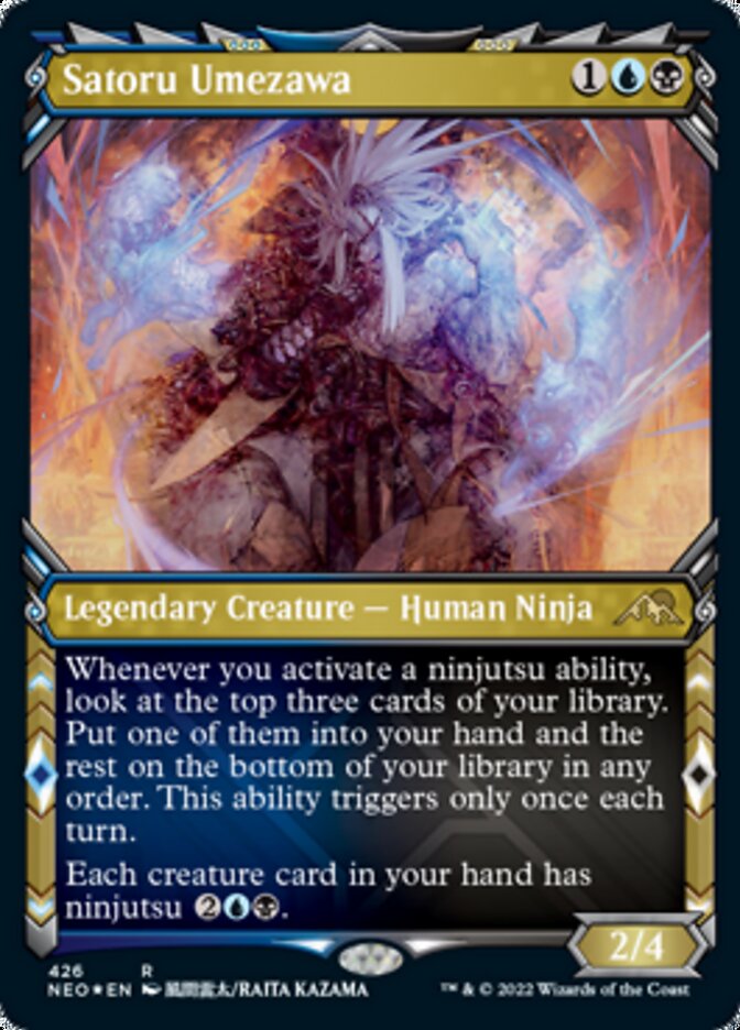Satoru Umezawa (Showcase) (Foil Etched) [Kamigawa: Neon Dynasty] | Exor Games Truro