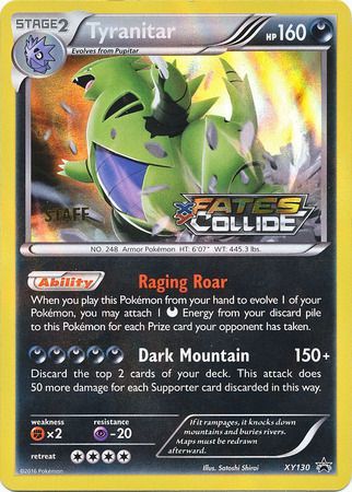Tyranitar (XY130) (Staff) [XY: Black Star Promos] | Exor Games Truro