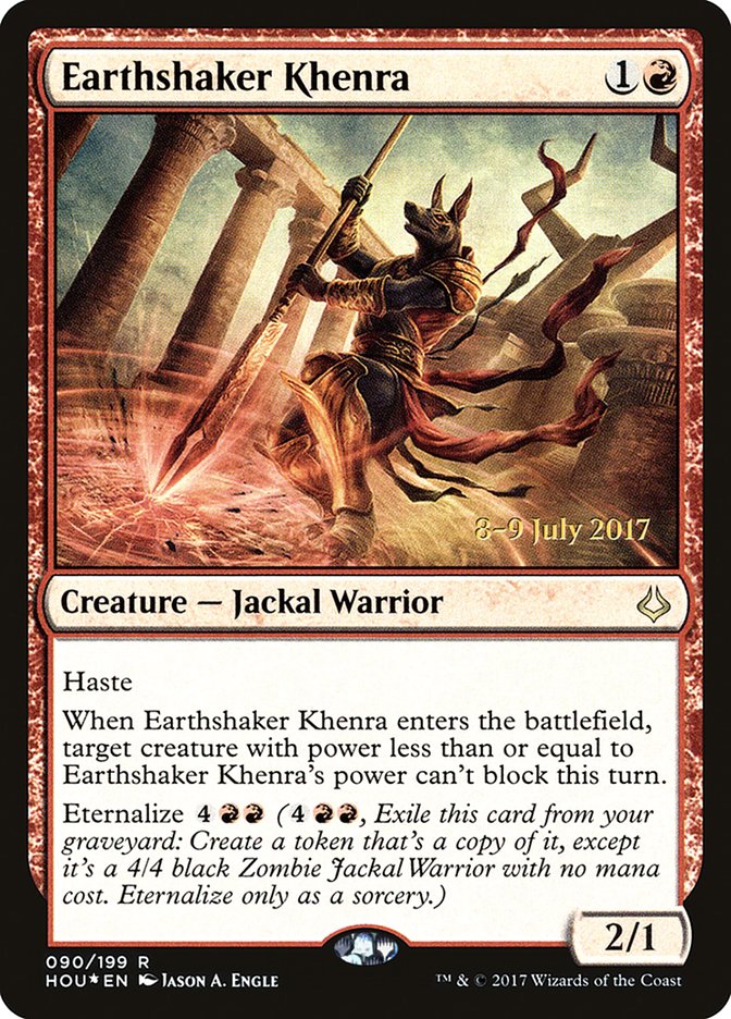 Earthshaker Khenra [Hour of Devastation Prerelease Promos] | Exor Games Truro