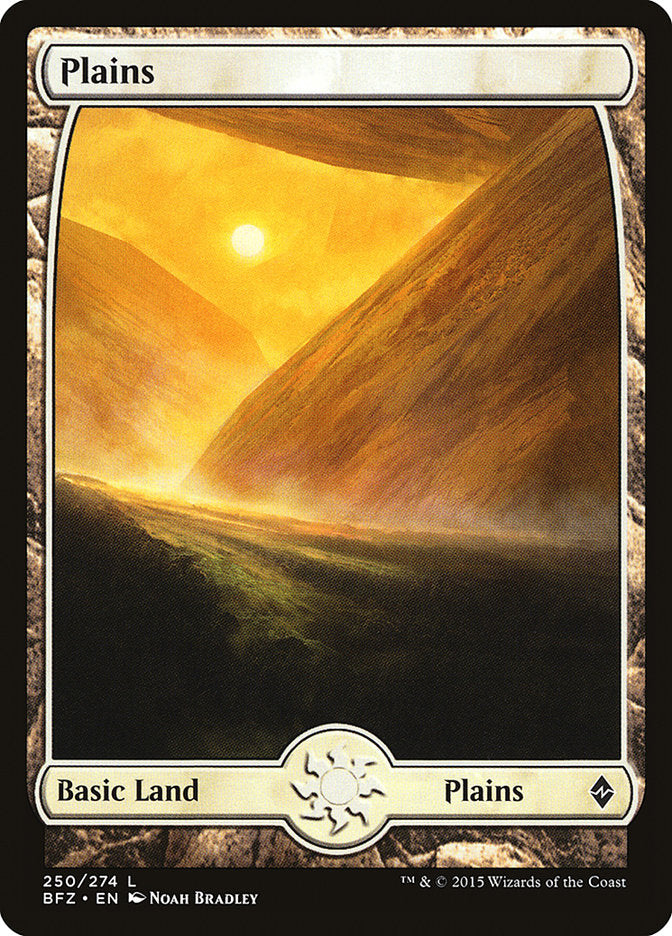 Plains (250) (Full Art) [Battle for Zendikar] | Exor Games Truro