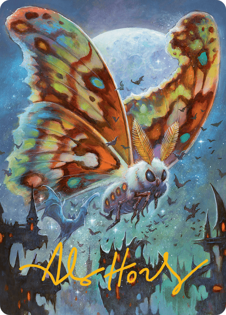 Luminous Broodmoth Art Card (Gold-Stamped Signature) [Bloomburrow Art Series] | Exor Games Truro