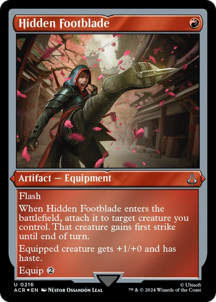 Hidden Footblade (Foil Etched) [Assassin's Creed] | Exor Games Truro