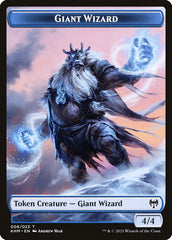 Human Warrior // Giant Wizard Double-Sided Token [Kaldheim Tokens] | Exor Games Truro