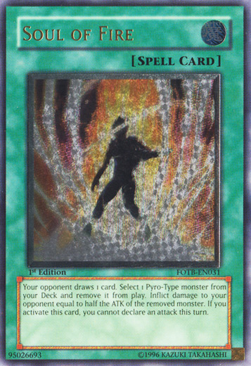 Soul of Fire [FOTB-EN031] Ultimate Rare | Exor Games Truro