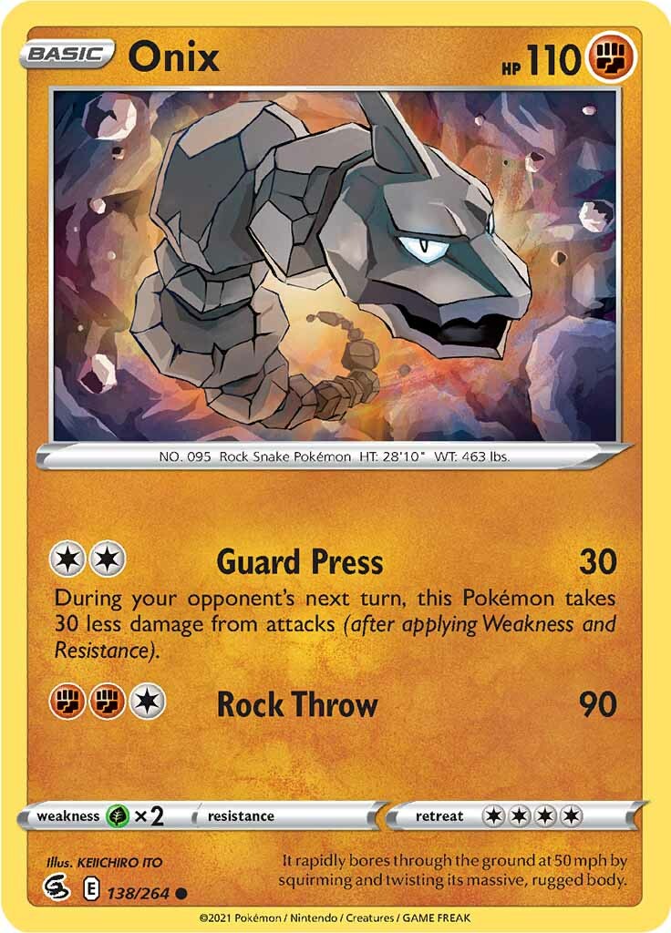 Onix (138/264) [Sword & Shield: Fusion Strike] | Exor Games Truro