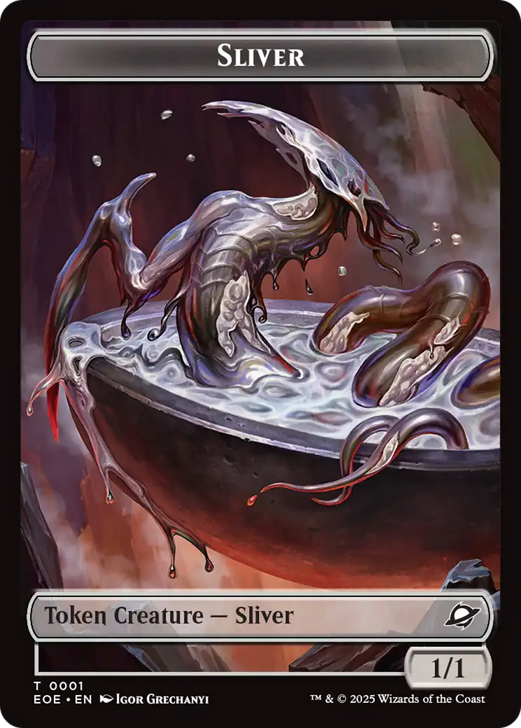 Robot // Sliver Double-Sided Token [Edge of Eternities Tokens] | Exor Games Truro