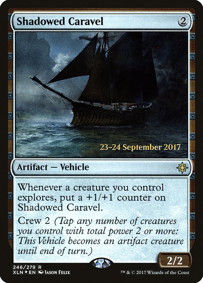 Shadowed Caravel [Ixalan Prerelease Promos] | Exor Games Truro