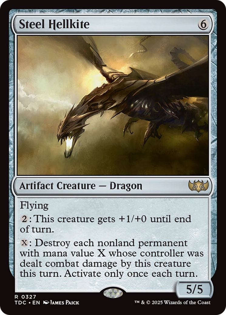 Steel Hellkite [Tarkir: Dragonstorm Commander] | Exor Games Truro