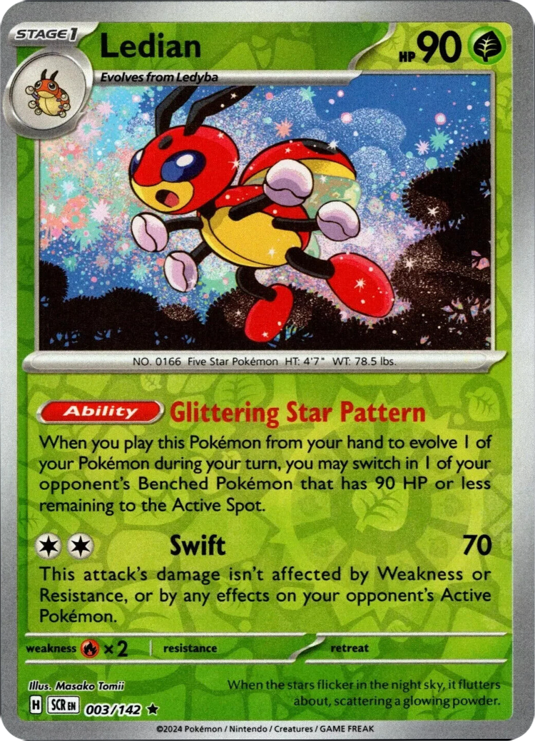 Ledian (003/142) [Scarlet & Violet: Stellar Crown] | Exor Games Truro