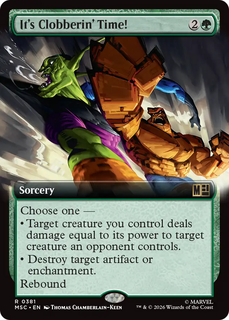 It's Clobberin' Time! (Extended Art) [Marvel Super Heroes Commander] | Exor Games Truro