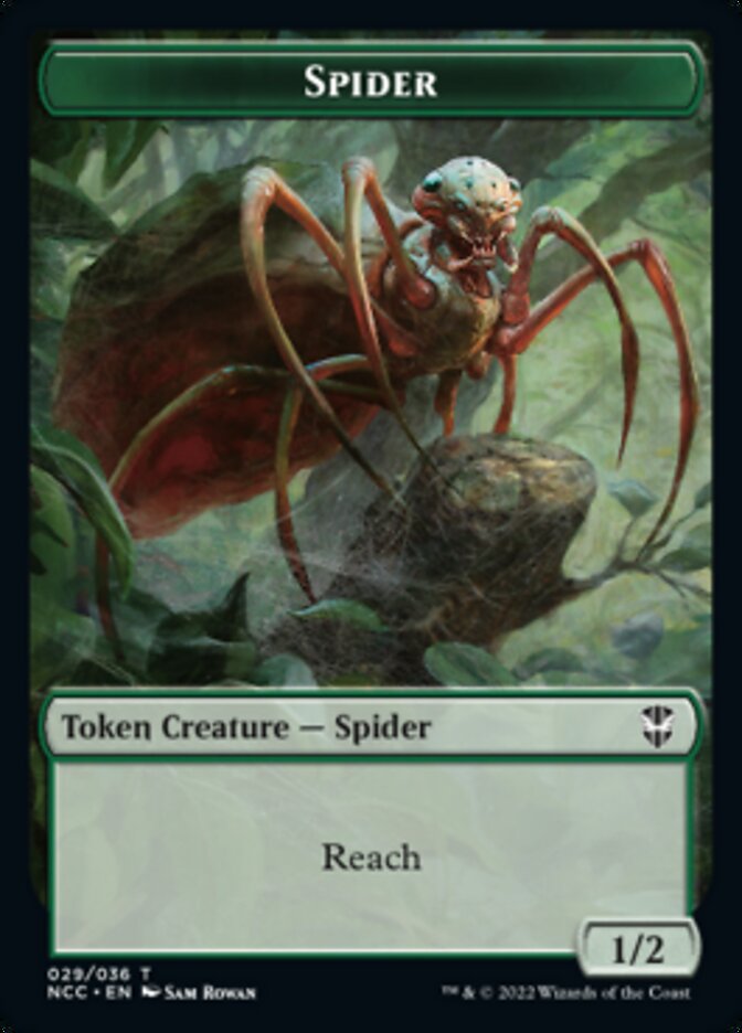 Treefolk // Spider Double-Sided Token [Streets of New Capenna Commander Tokens] | Exor Games Truro