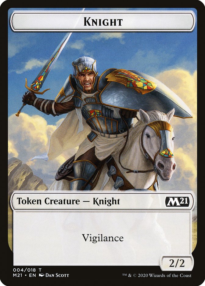 Knight Token [Core Set 2021 Tokens] | Exor Games Truro