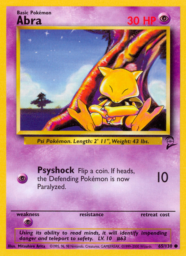Abra (65/130) [Base Set 2] | Exor Games Truro