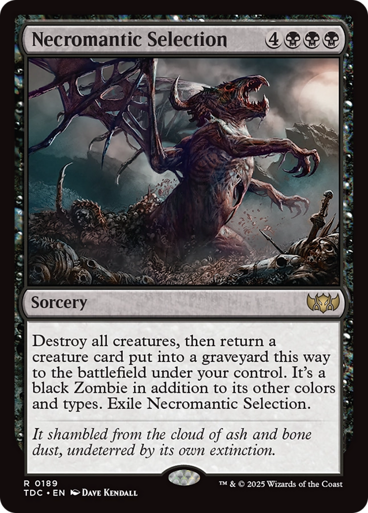 Necromantic Selection [Tarkir: Dragonstorm Commander] | Exor Games Truro