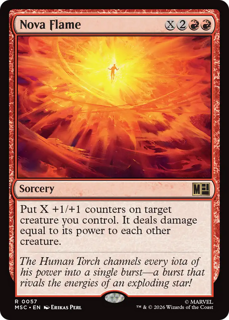 Nova Flame (Surge Foil) [Marvel Super Heroes Commander] | Exor Games Truro