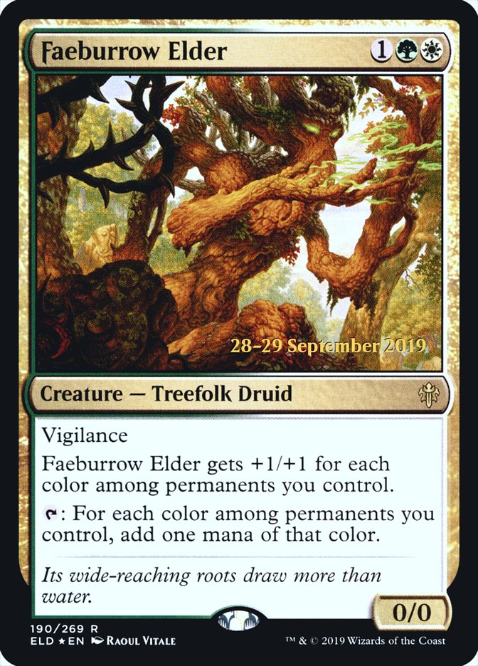 Faeburrow Elder [Throne of Eldraine Prerelease Promos] | Exor Games Truro