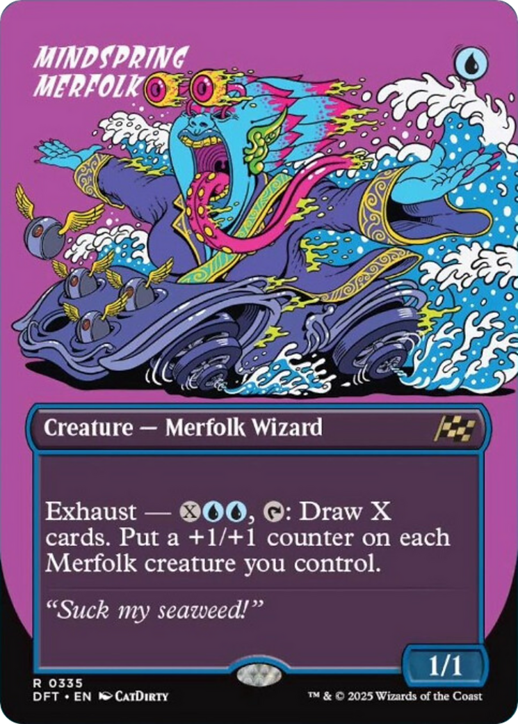 Mindspring Merfolk (Borderless) [Aetherdrift] | Exor Games Truro