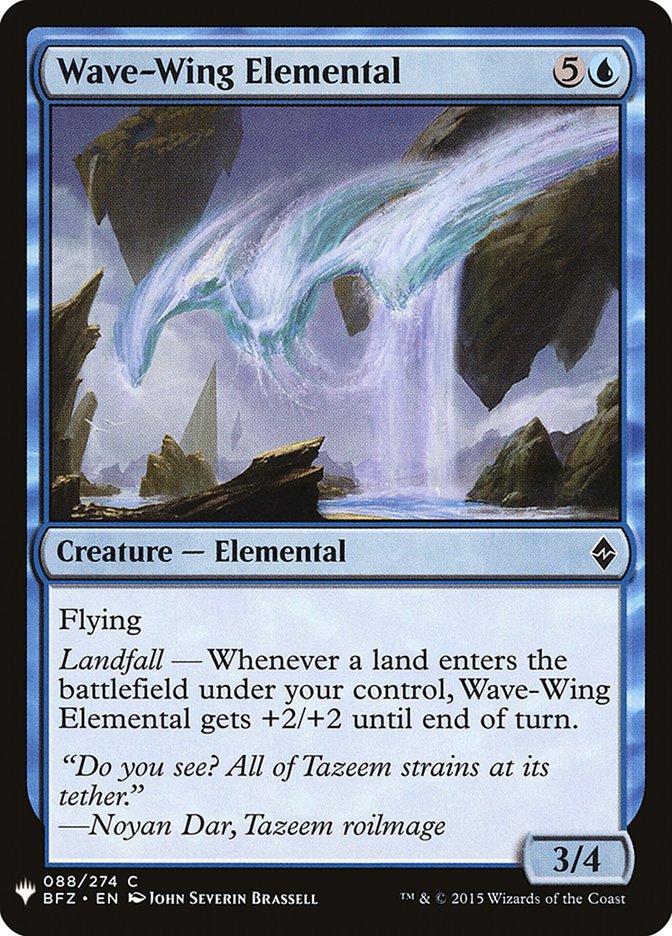 Wave-Wing Elemental [Mystery Booster] | Exor Games Truro