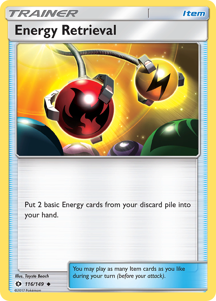 Energy Retrieval (116/149) [Sun & Moon: Base Set] | Exor Games Truro