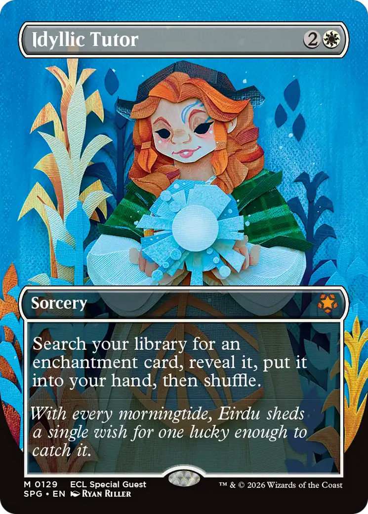 Idyllic Tutor (Borderless) [Lorwyn Eclipsed Special Guests] | Exor Games Truro