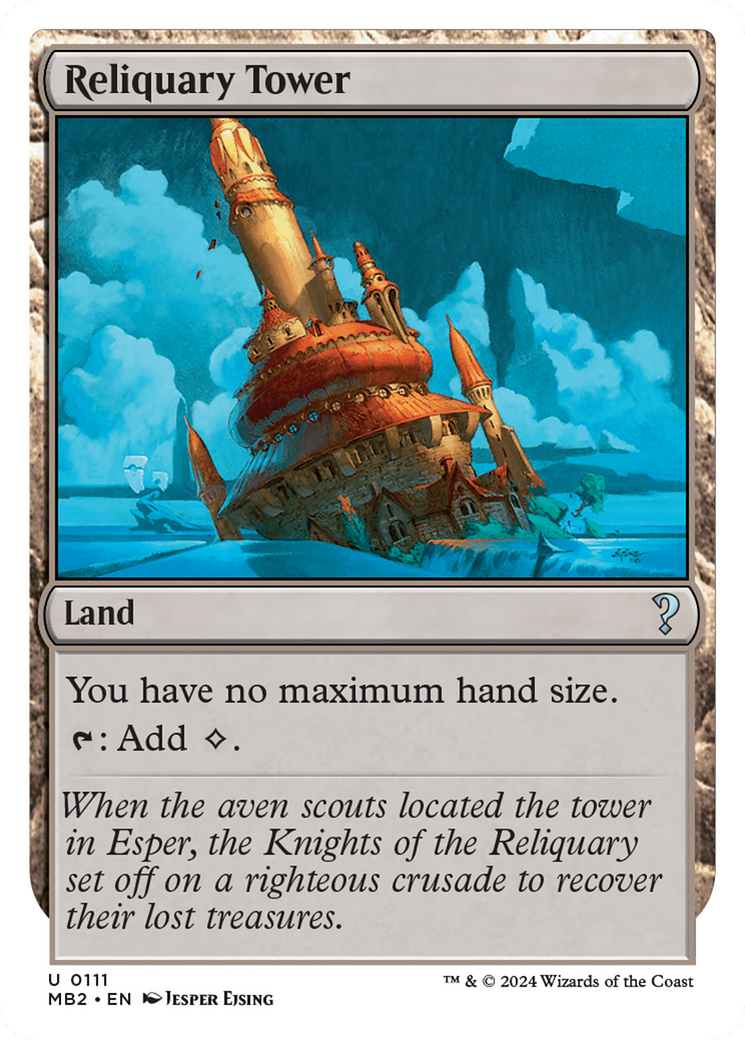 Reliquary Tower (White Border) [Mystery Booster 2] | Exor Games Truro