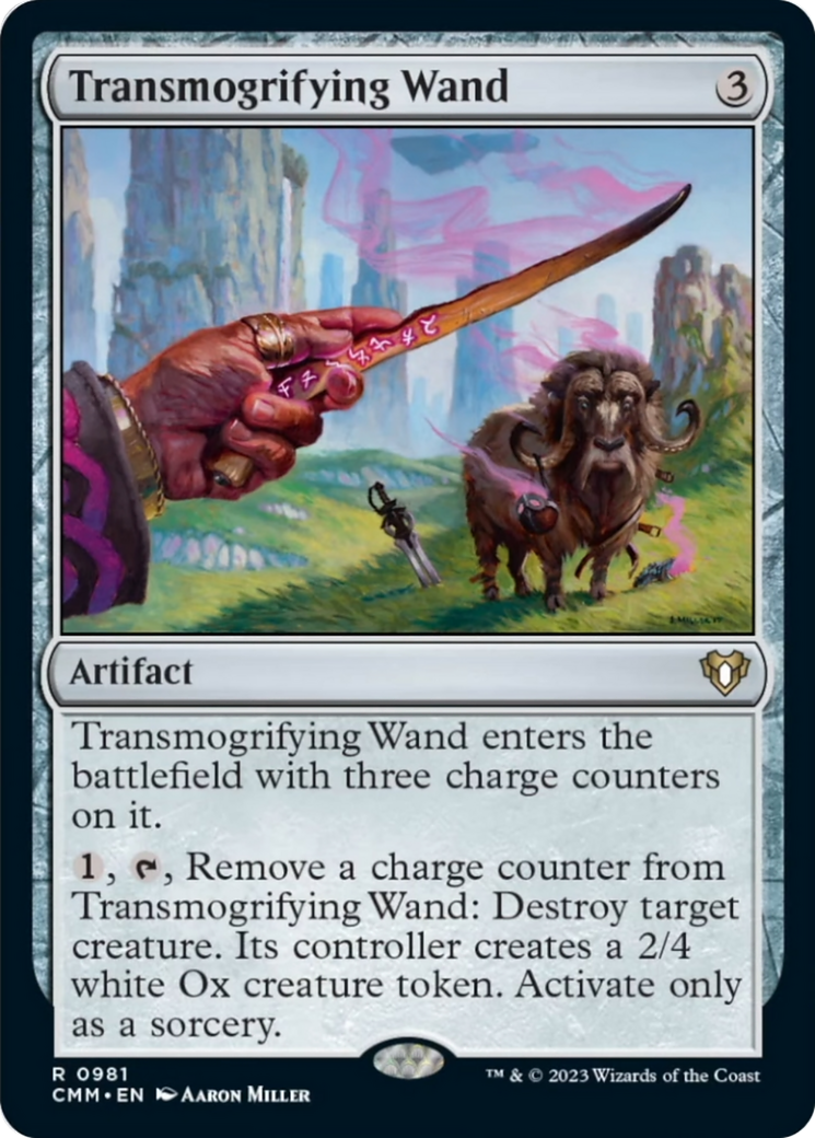 Transmogrifying Wand [Commander Masters] | Exor Games Truro