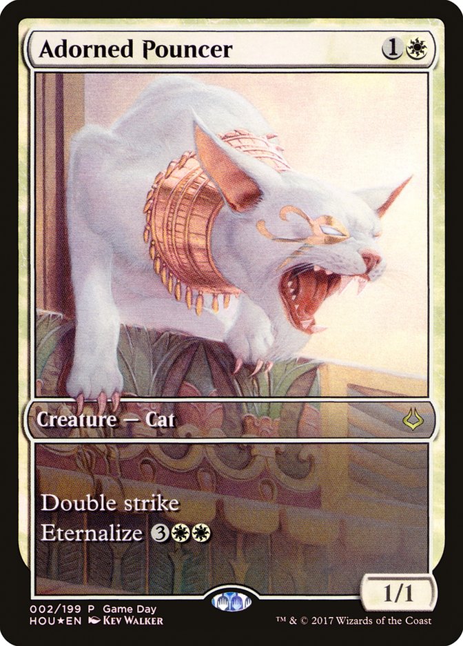 Adorned Pouncer (Game Day) (Full Art) [Hour of Devastation Promos] | Exor Games Truro