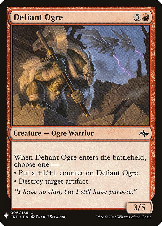 Defiant Ogre [Mystery Booster] | Exor Games Truro