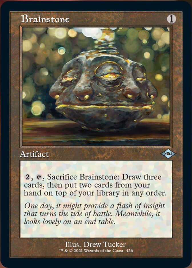 Brainstone (Retro Foil Etched) [Modern Horizons 2] | Exor Games Truro