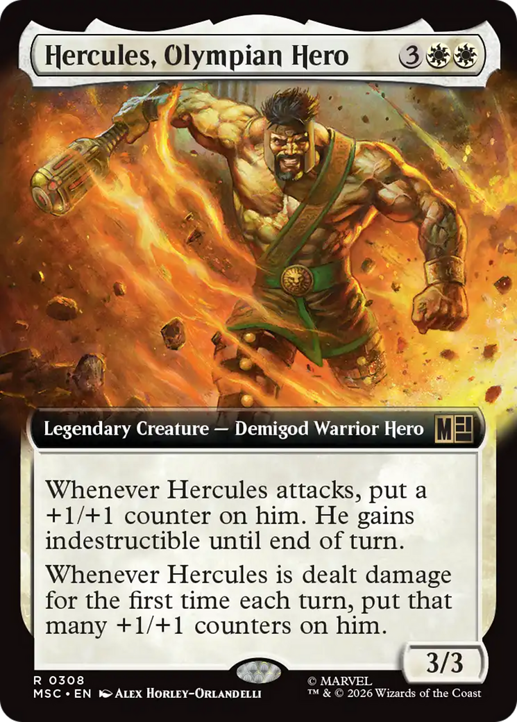 Hercules, Olympian Hero (Extended Art) [Marvel Super Heroes Commander] | Exor Games Truro