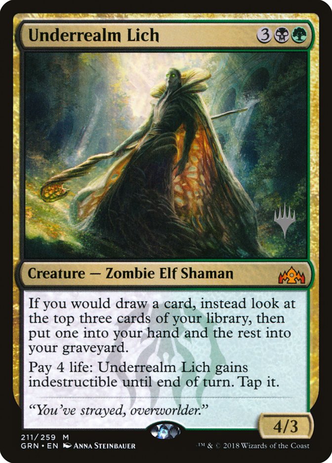 Underrealm Lich (Promo Pack) [Guilds of Ravnica Promos] | Exor Games Truro