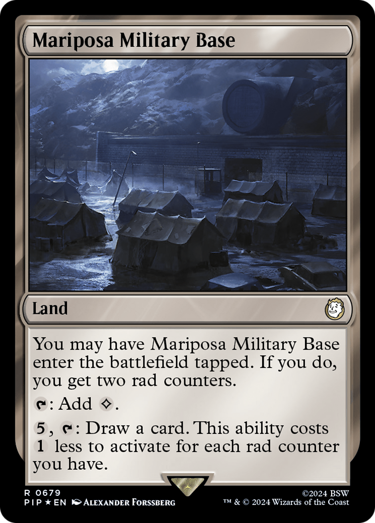 Mariposa Military Base (Surge Foil) [Fallout] | Exor Games Truro