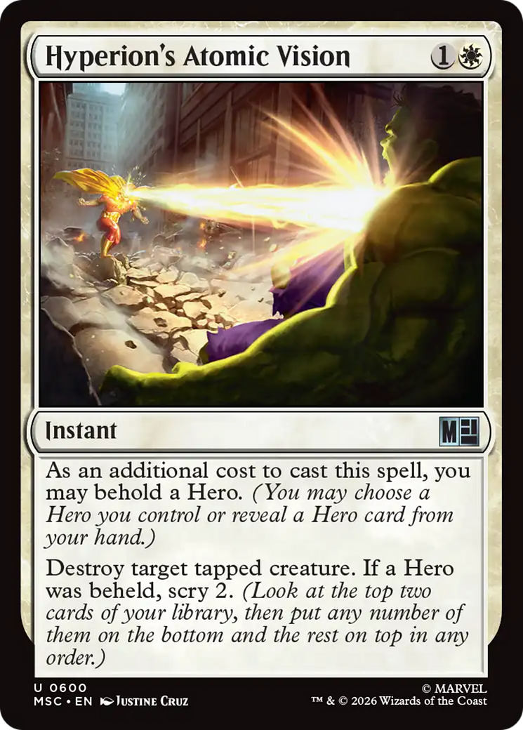 Hyperion's Atomic Vision [Marvel Super Heroes Commander] | Exor Games Truro