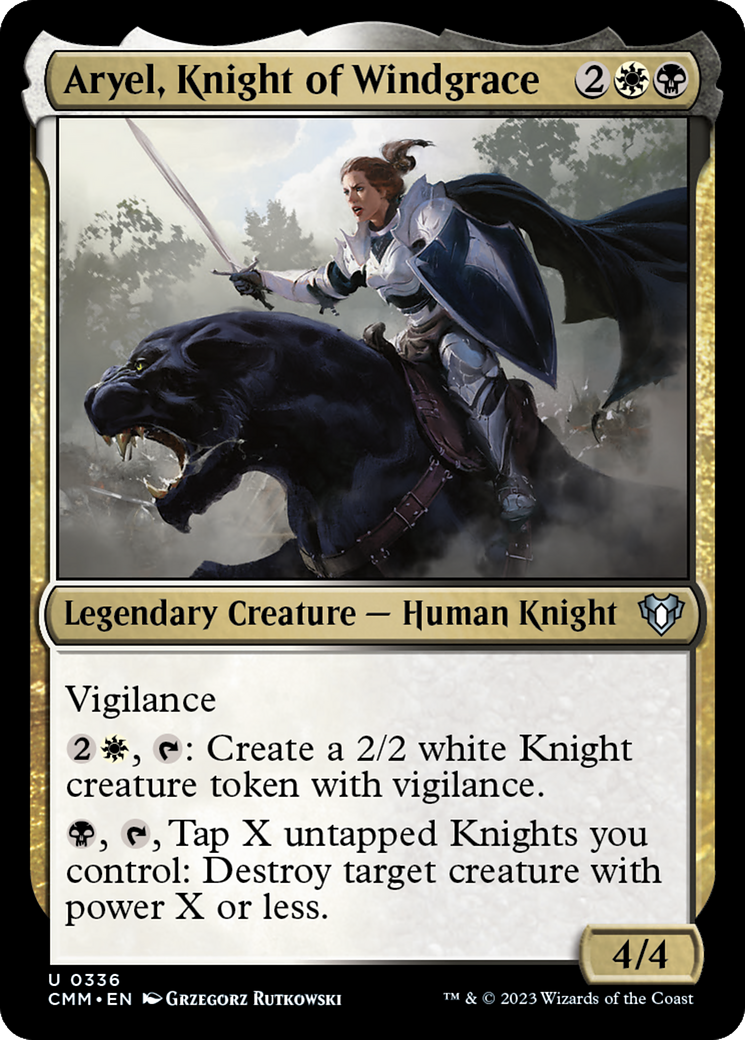 Aryel, Knight of Windgrace [Commander Masters] | Exor Games Truro