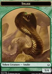 Snake // Warrior Double-Sided Token [Hour of Devastation Tokens] | Exor Games Truro