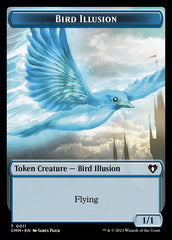 Treasure // Bird Illusion Double-Sided Token [Commander Masters Tokens] | Exor Games Truro