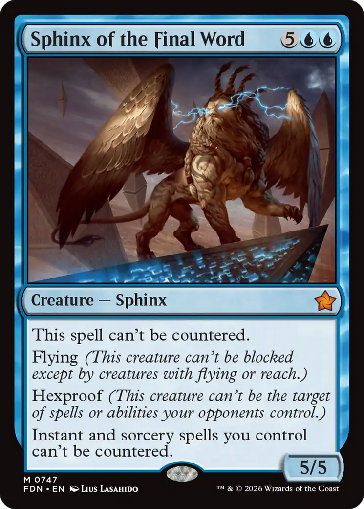 Sphinx of the Final Word (0747) [Foundations] | Exor Games Truro